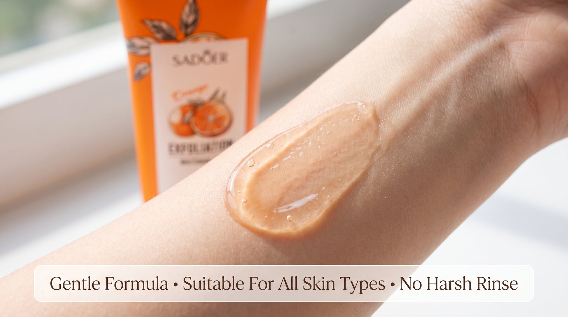 Gel exfoliant doux à l'orange PopLaneBeauty — peau lisse et éclat — vue 2