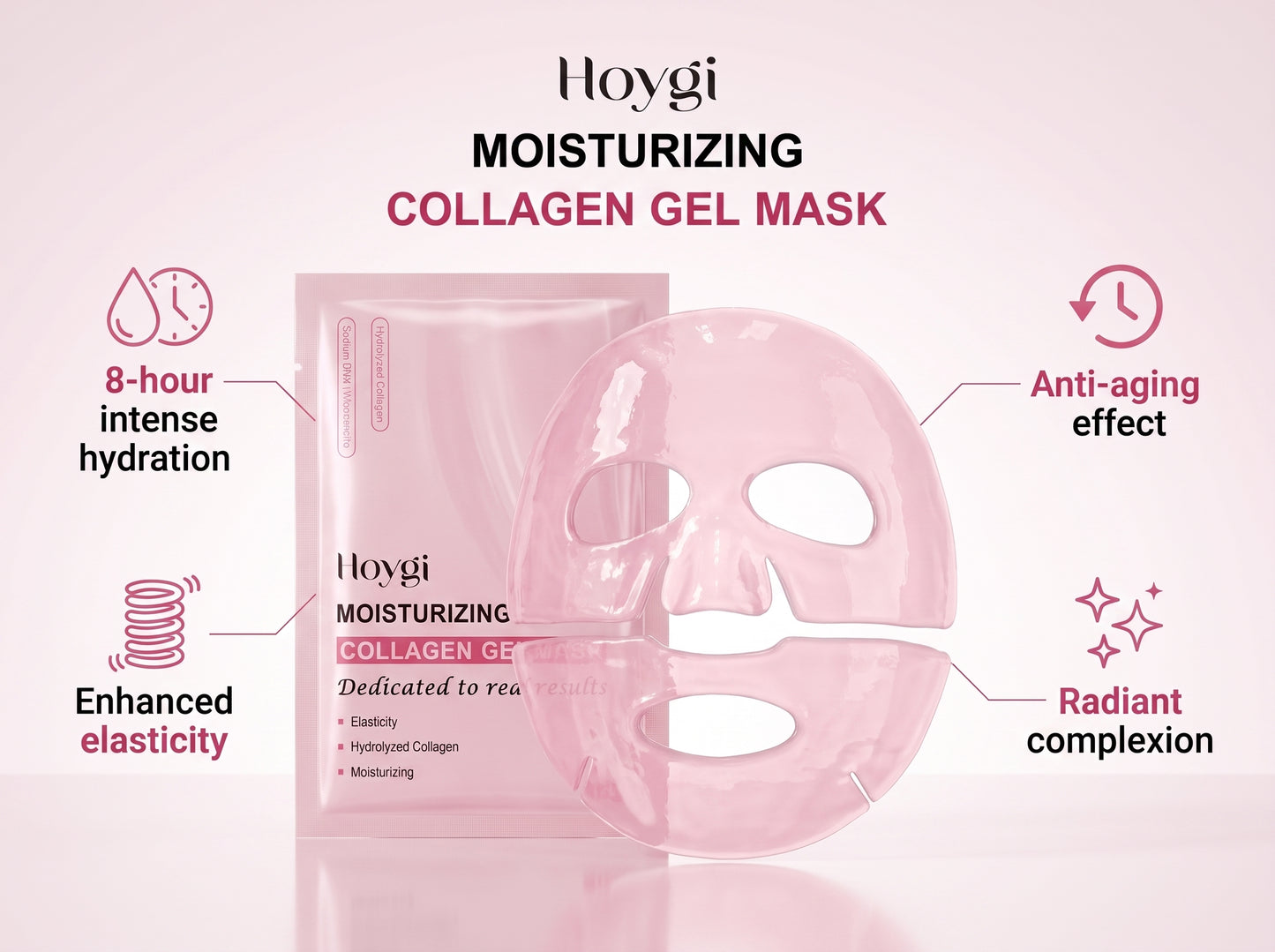 Masque de nuit PDRN saumon et collagène rose PopLaneBeauty — vue 5