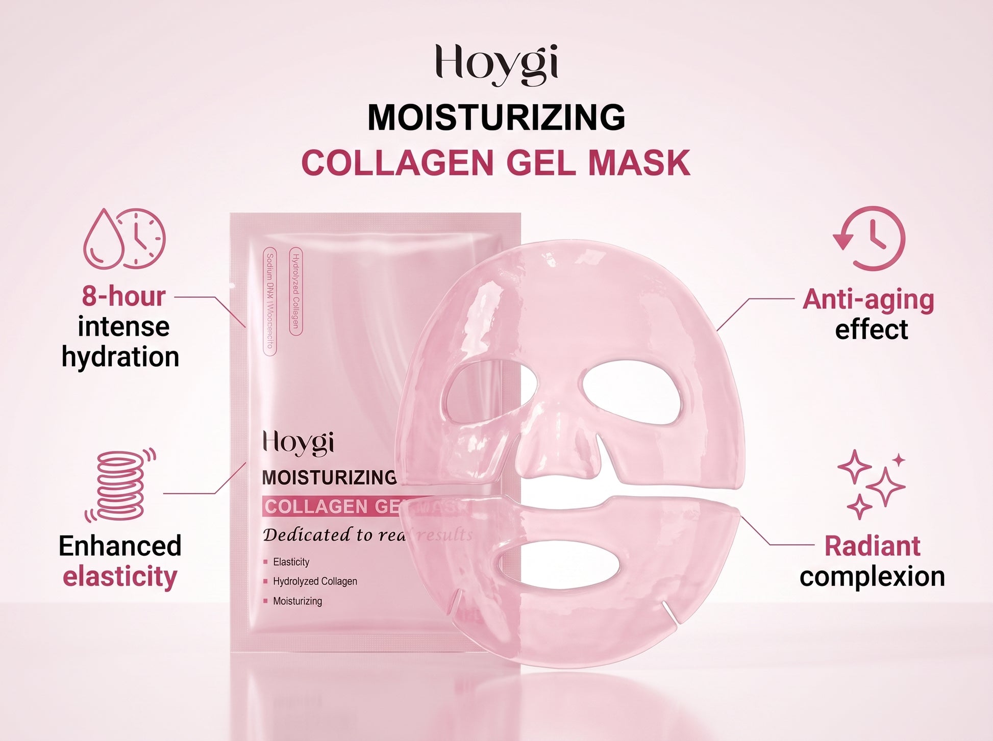 Masque de nuit PDRN saumon et collagène rose PopLaneBeauty — vue 5