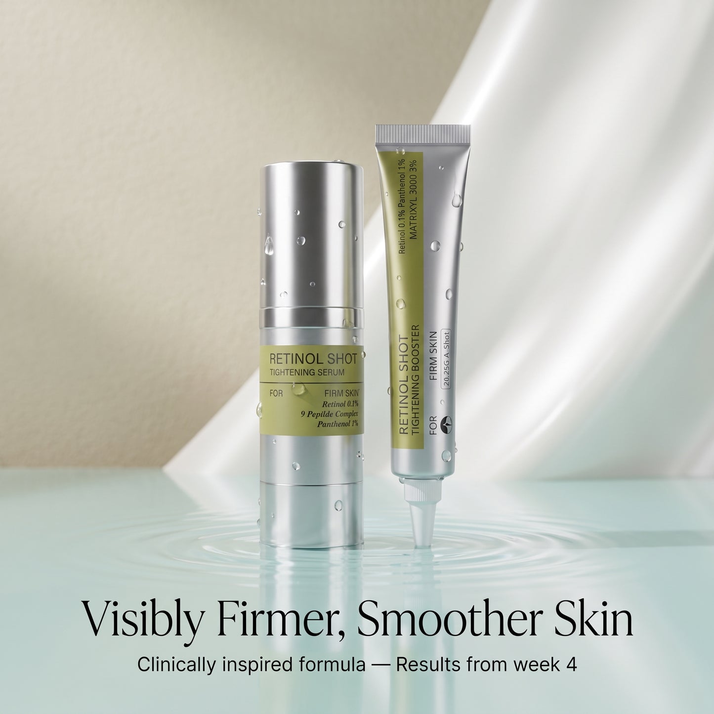 Firming Duo Vita-A PopLaneBeauty — booster et sérum rétinol contour des yeux — vue 2